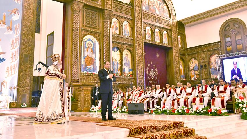 President Sisi speech at the Cathedral, January 6, 2023